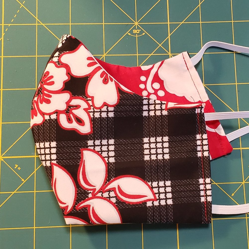 Hawaiian Print--Reusable Reversible MASK
